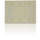 Leviton 80533 3-Gang Midsize Blank Box Mount Wallplate